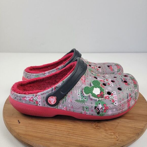 Disney Christmas Holiday 2019 Mickey Dual Comfort‎ Crocs Unisex Size M7/W9 - Picture 5 of 10